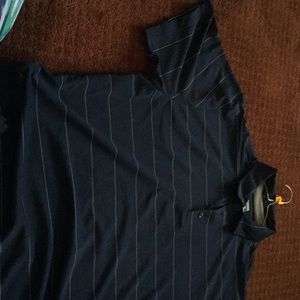 Dark navy blue striped Under Armour shirt